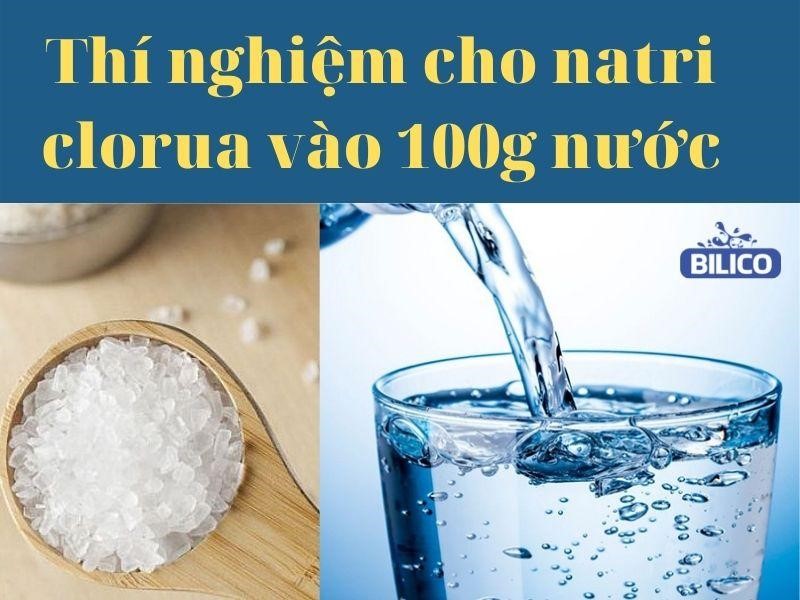 ảnh NaCl tan được trong nước