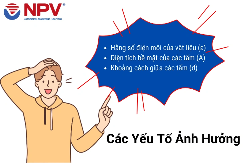 Các yếu tố ảnh hưởng đến giá trị điện dung