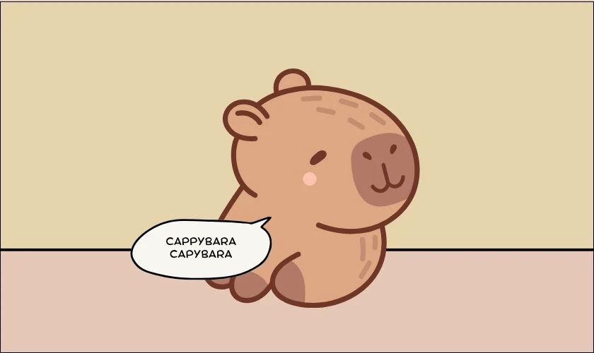 Meme Capybara hài hước