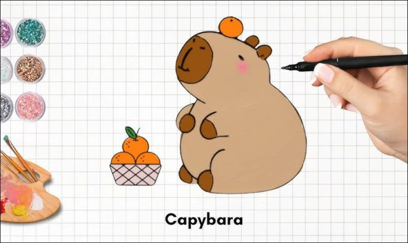 Hình vẽ bộ trưởng ngoại giao Capybara