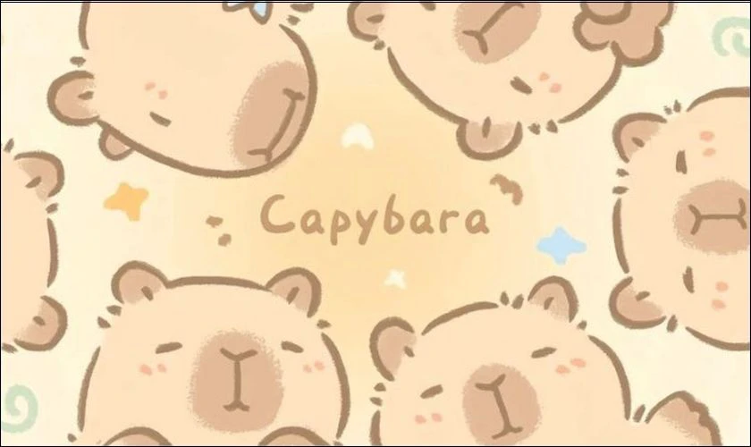 Ảnh nền máy tính hình Capybara