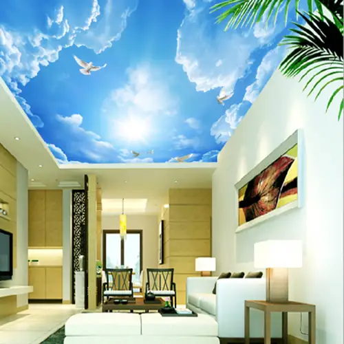 giấy dán tường hình đám mây