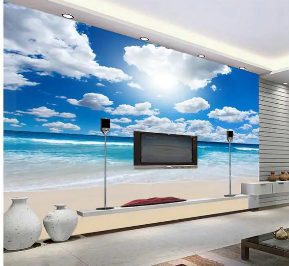 giấy dán tường hình đám mây
