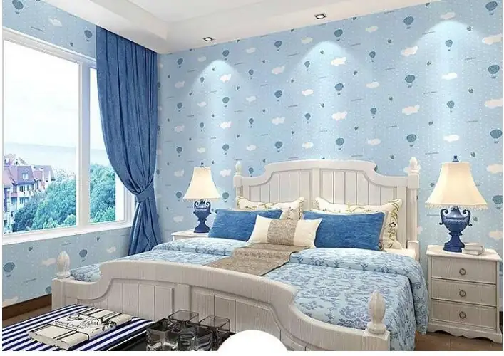giấy dán tường hình đám mây