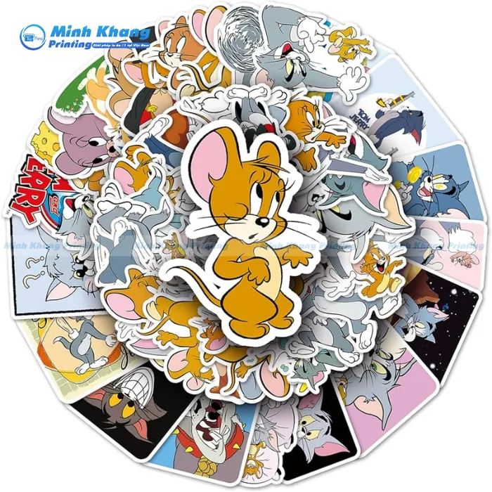 Sticker Jerry Đẹp, Bền Và Độc Quyền Tại In Minh Khang