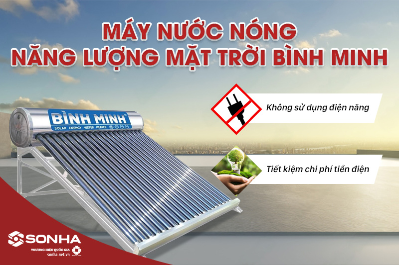 Sử dụng thái dương năng Bình Minh giúp tiết kiệm chi phí tiền điện