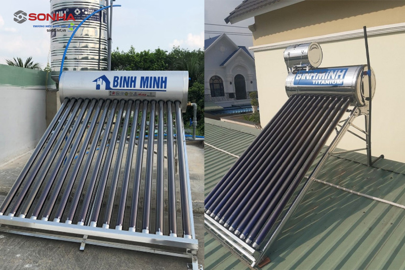 Hình ảnh thực tế lắp đặt thái dương năng Bình minh tại khu vực miền Nam
