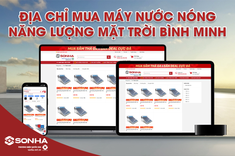 Thái dương năng Bình Minh 160L