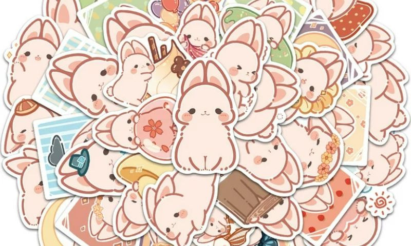 sticker thỏ cute