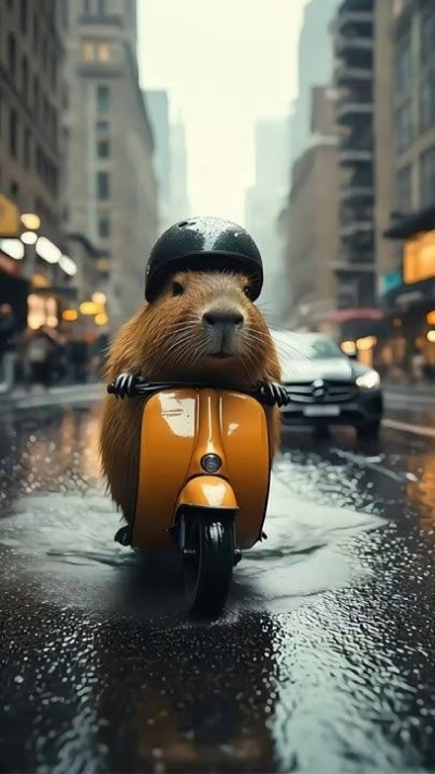 anh nen capybara chill vo lo