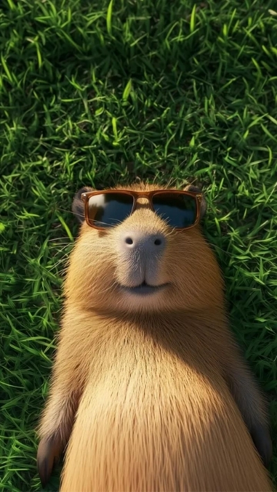 anh nen capybara toi gian nhe nhang
