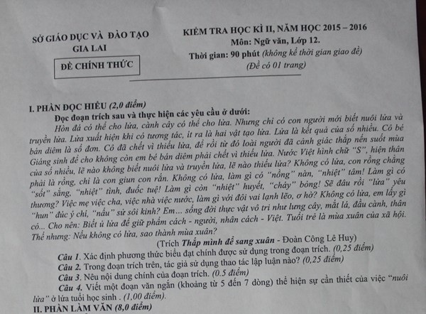 Bất ngờ, tiến sĩ Văn học khen ngợi đề thi Văn "hại não"