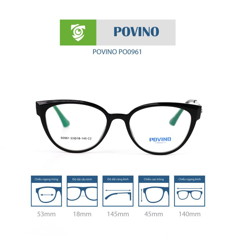 Gọng kính POVINO PO7317