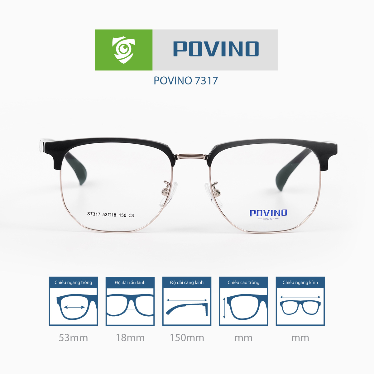 Gọng kính POVINO PO044