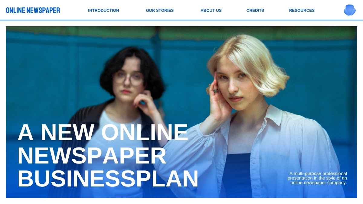 Slides Carnival Google Slides and PowerPoint Template UIUX Online Newspaper Business Plan Presentation