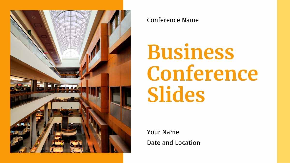 Simple Business Conference Slides 1