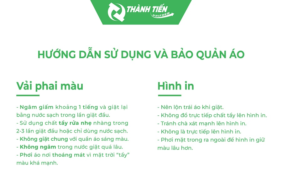 Hướng dẫn bảo quản áo thun​