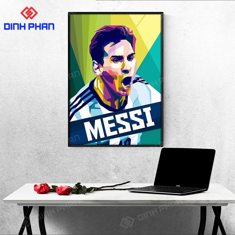 Tranh tráng gương Messi đẹp