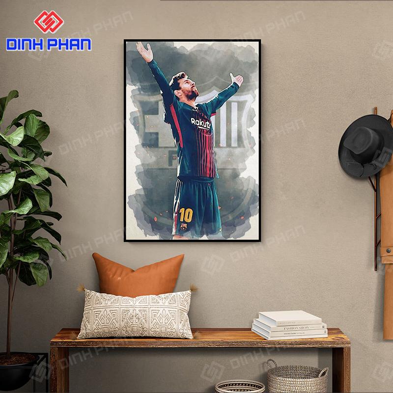 Tranh tráng gương Messi đẹp