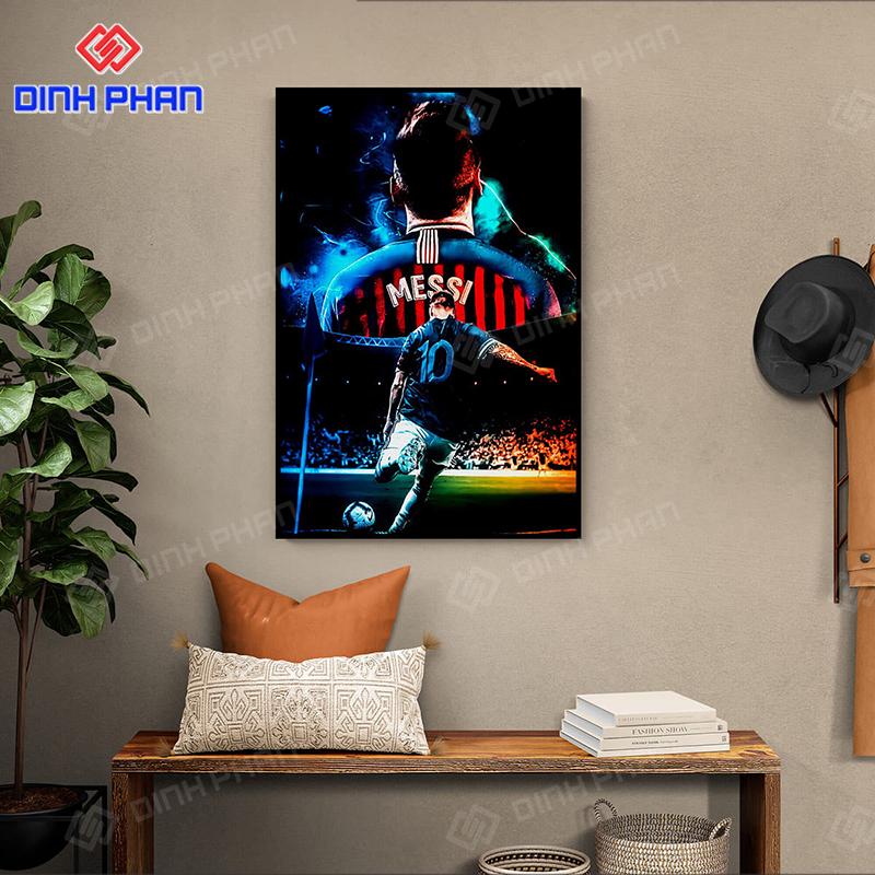 Tranh tráng gương Messi đẹp