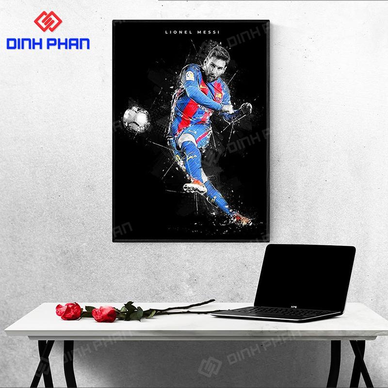 Tranh tráng gương Messi đẹp