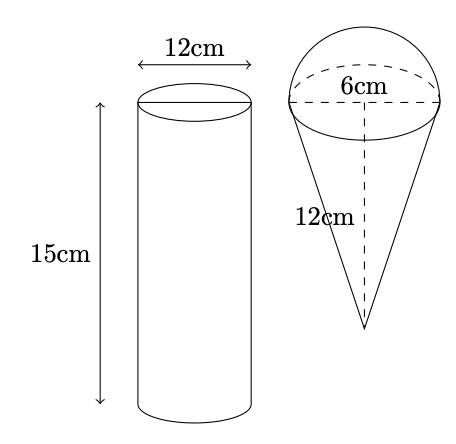 Các bài toán hình khối thực tế