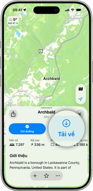 C&aacute;ch tải về bản đồ để sử dụng ngoại tuyến tr&ecirc;n iPhone