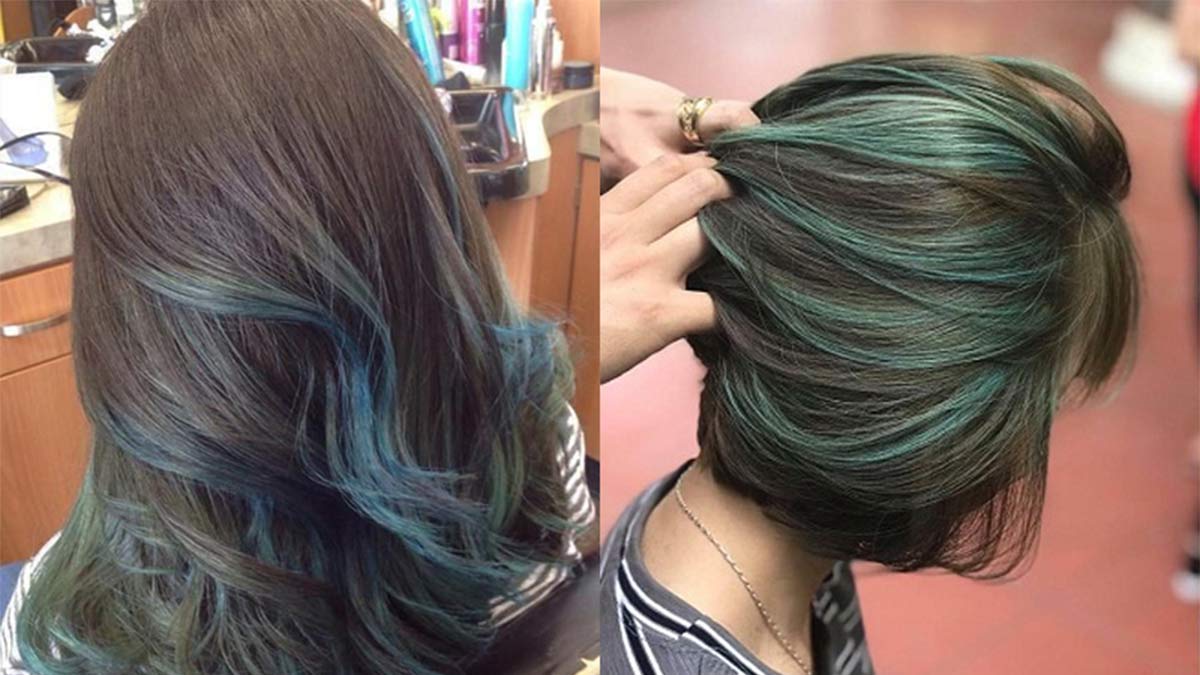 Nâu tây highlight xanh