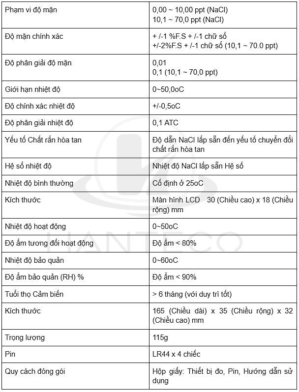 BÚT ĐO NỒNG ĐỘ MUỐI EMAUX AZ8371 | ĐO NHANH - KẾT QUẢ CHÍNH XÁC