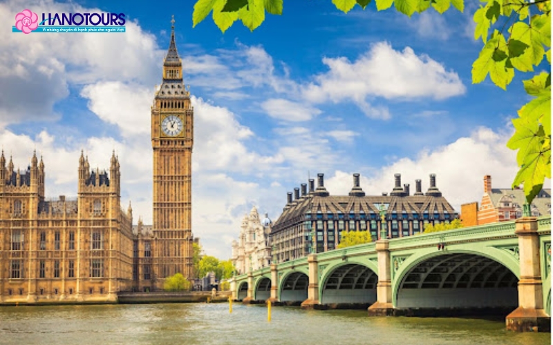 Tháp đồng hồ Big Ben - Công trình kiến trúc vĩ đại nước Anh