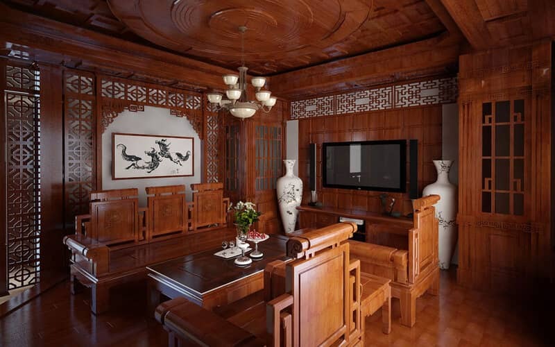 Thiết kế phòng khách cổ điển
