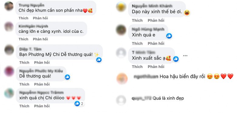 Ngay khi những khoảnh khắc xinh đẹp, trong trẻo này được đăng tải, dân tình ai nấy cũng đều dành lời khen ngợi cho sắc vóc ngày một chín muồi của Phương Mỹ Chi.Thậm chí, cô bạn còn được ưu ái gọi là Hoa hậu biển.