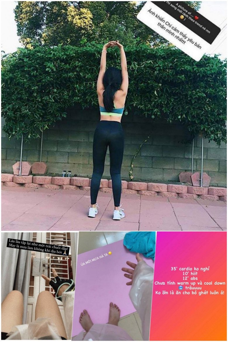 Kết hợp với đó là một chế độ tập tành siêng năng, nghiêm túc. So với khoảng thời gian tự ngược đãi bản thân với những bí quyết làm đẹp phản khoa học, việc tập luyện thể dục thể thao chăm chỉ đủ giúp cô nàng duy trì sắc vóc khoẻ khoắn, gọn gàng.