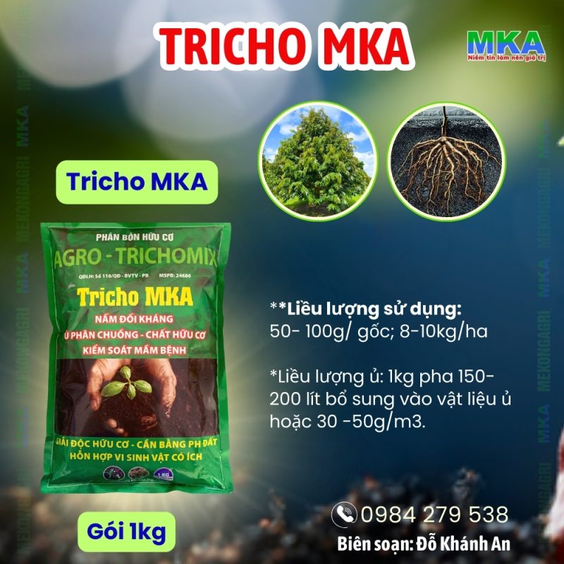Tricho MKA nấm đối kháng trichoderma gói 1kg
