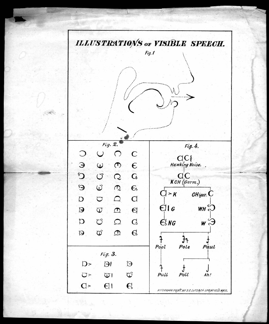 A chart with an illustration of the mouth with the title
