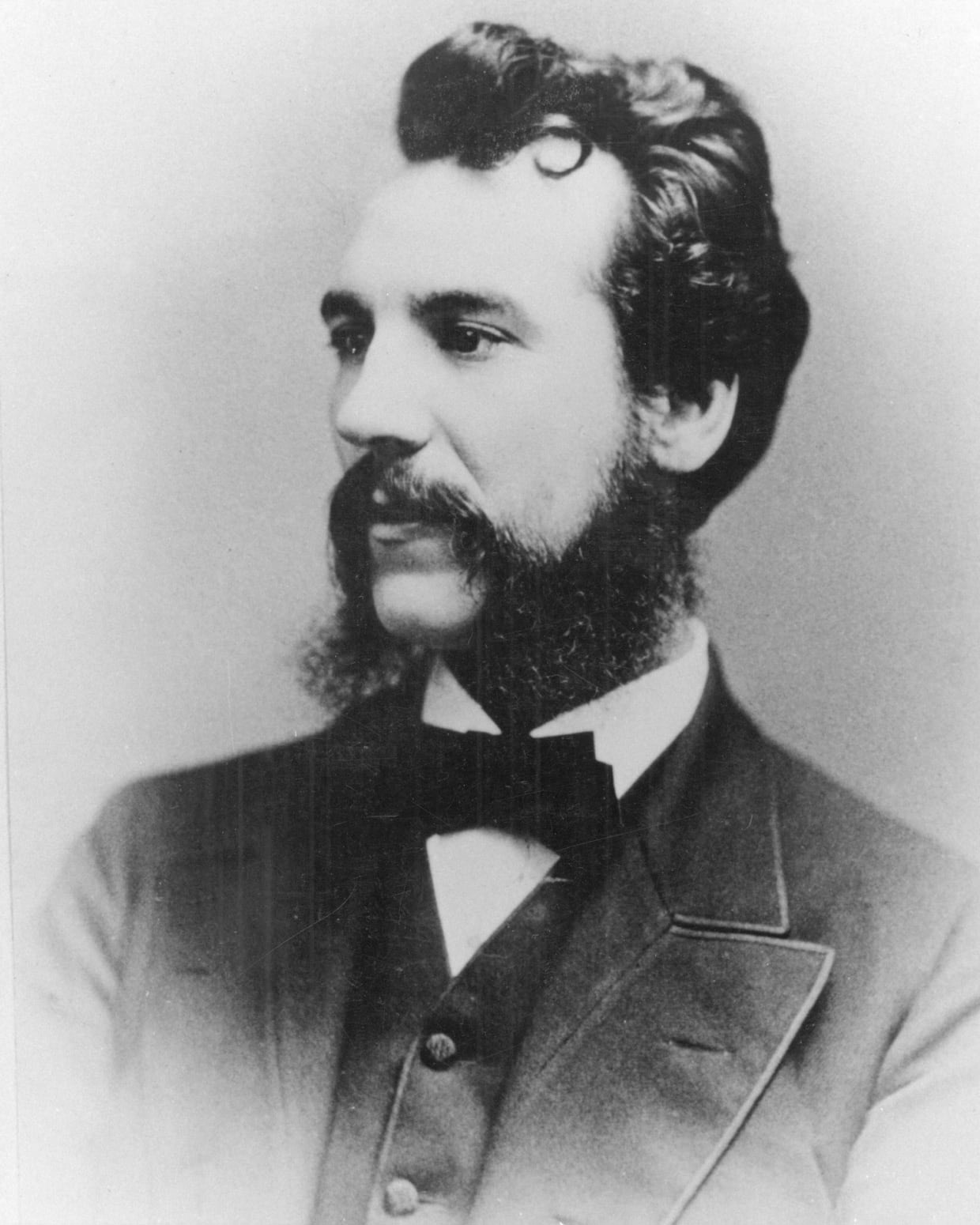 Portrait of a young man with a beard