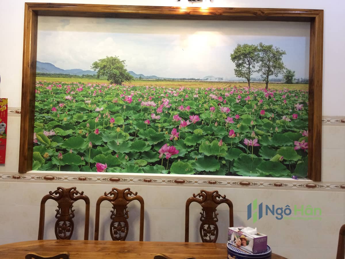 Tranh dán tường phong cảnh cho phòng ăn