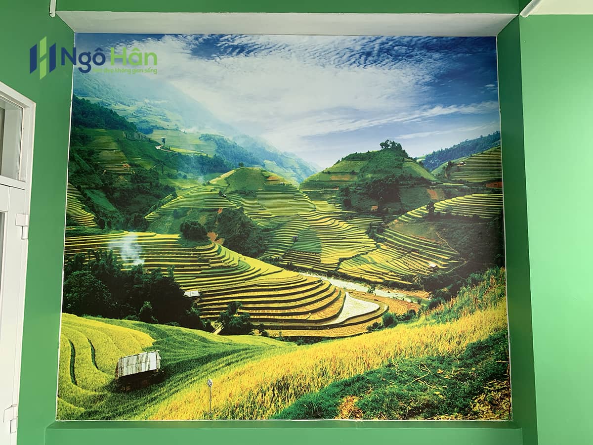 Tranh 3d phong cảnh đồng quê