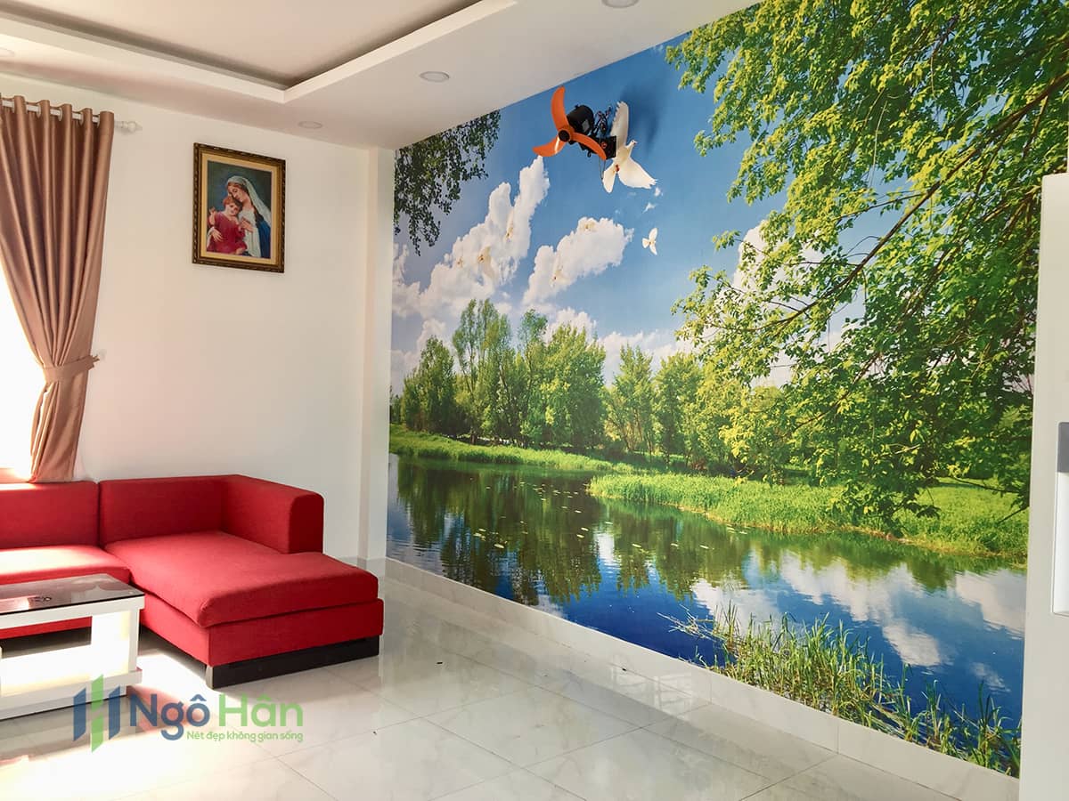 Tranh dán tường chủ đề thiên nhiên