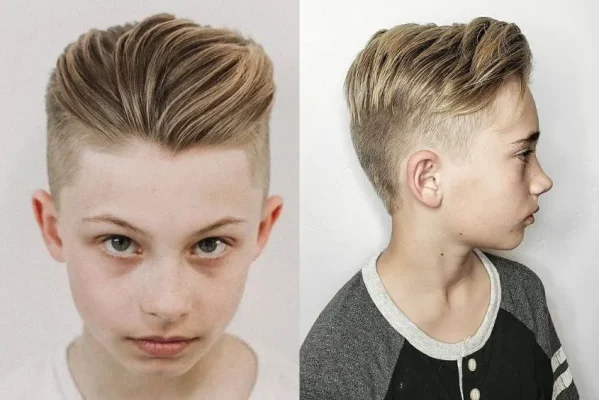 Kiểu tóc Pompadour cho bé trai