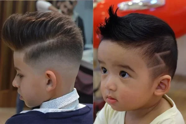 Kiểu tóc Pompadour cho bé trai