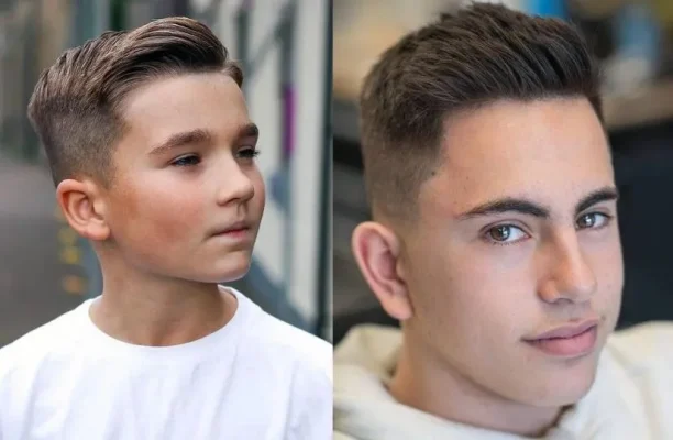 Kiểu tóc Pompadour cho bé trai