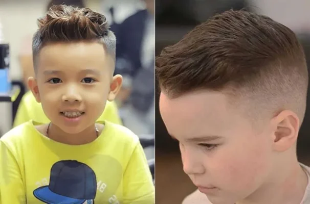Kiểu tóc Short Quiff cho bé trai