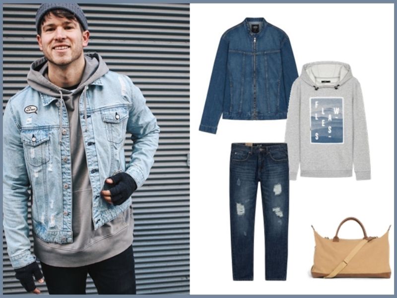 outfit nam gầy mùa hè