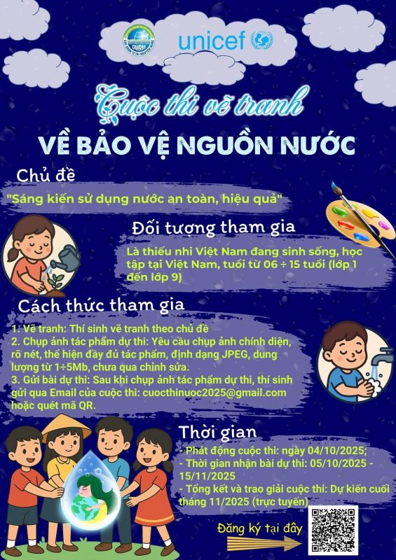 Phát động cuộc thi vẽ tranh về bảo vệ nguồn nước