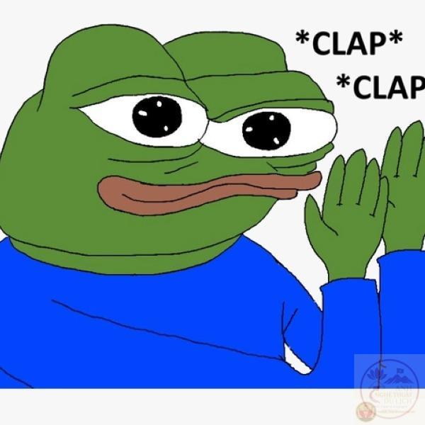 meme chó vỗ tay