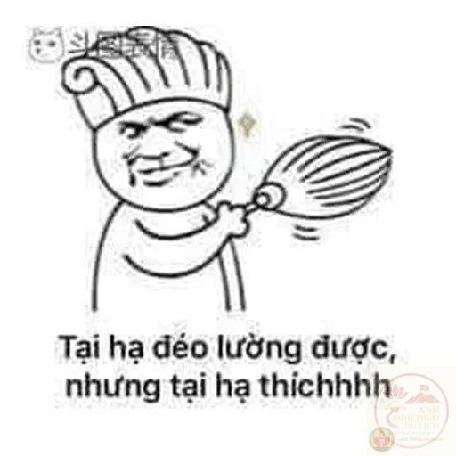 Hình ảnh quân sư Tam Quốc nghiêm túc lại càng hài hước khi gắn chữ bá đạo