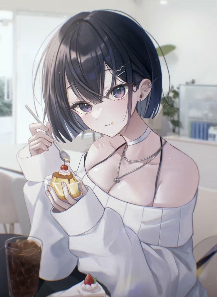anime nữ dễ thương quyến rũ
