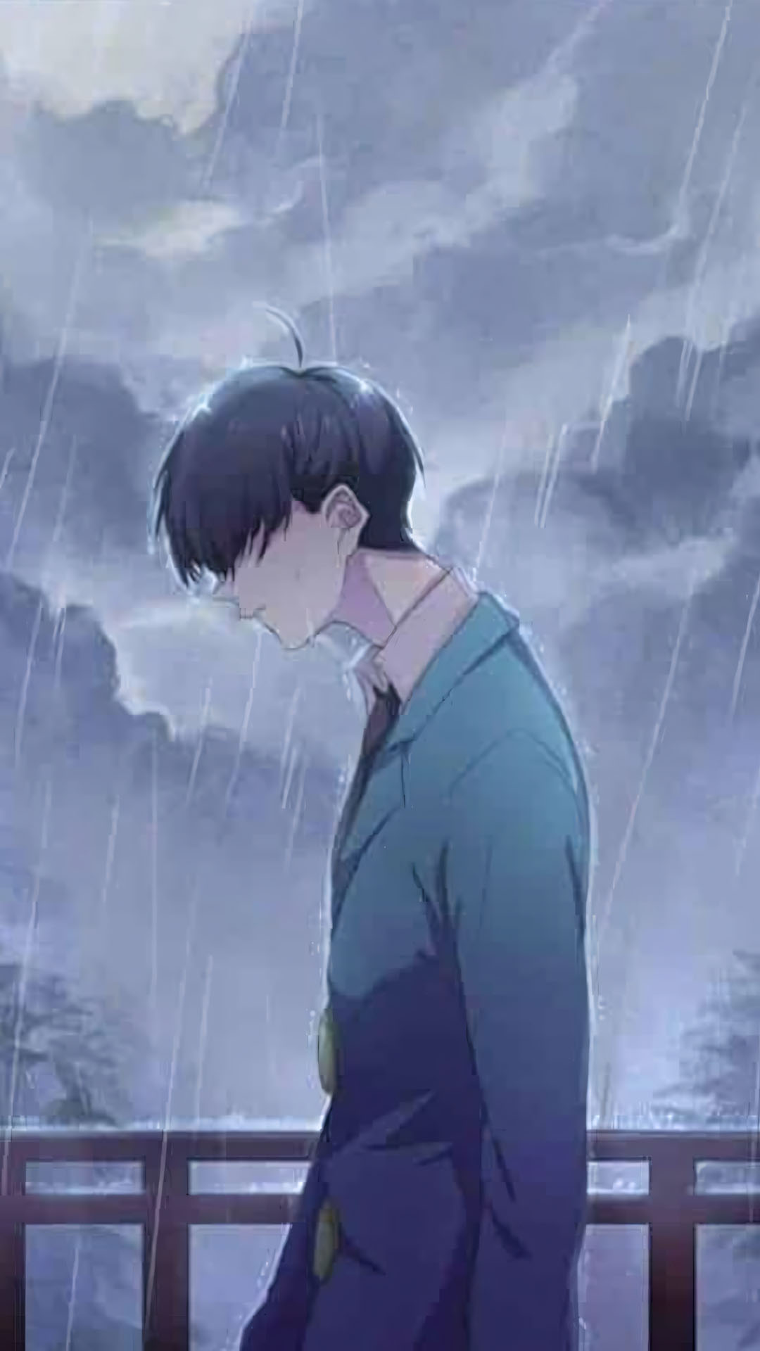 anh anime nam buon khoc duoi mua 1920px 1080px full hd 8