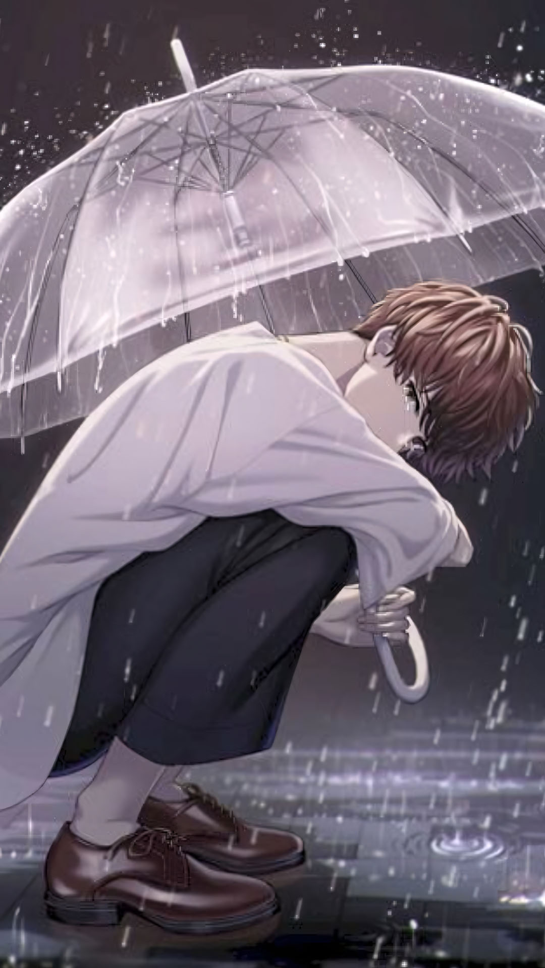 anh anime nam buon khoc duoi mua 1920px 1080px full hd 1